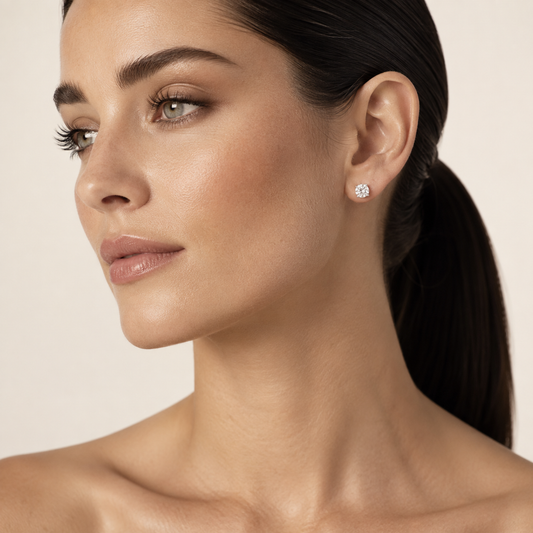 0.50CT Round Cut Lab Grown Diamond Earring