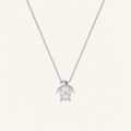 1CT Oval Cut Lab Grown Diamond Pendant Necklace