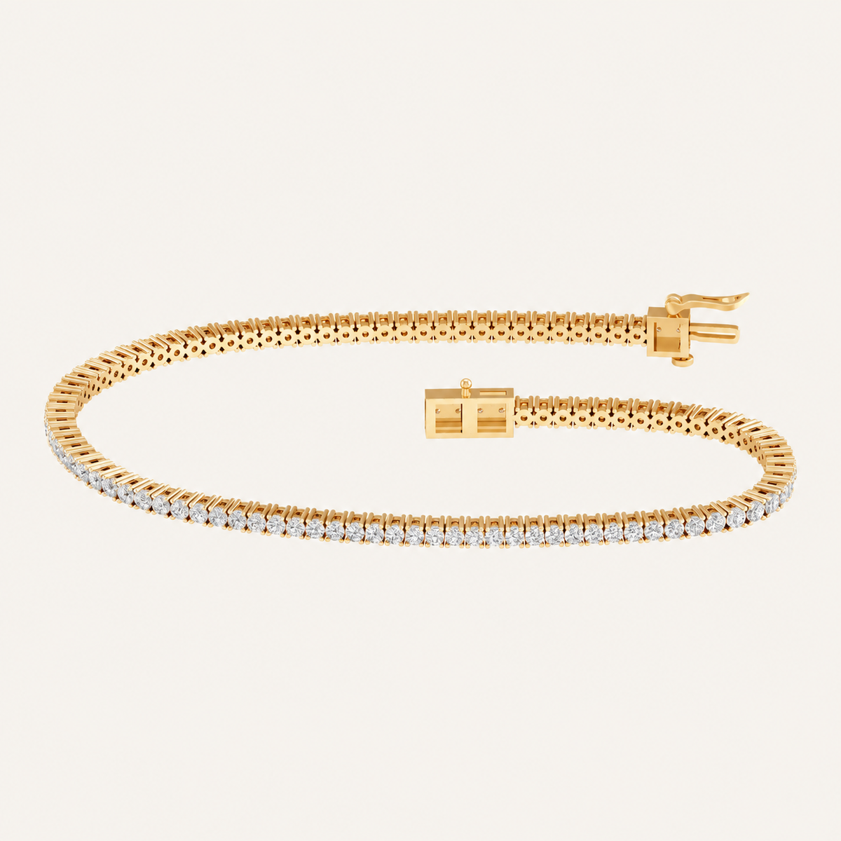 2.00CT Round Cut Lab Grown Diamond Tennis Bracelet
