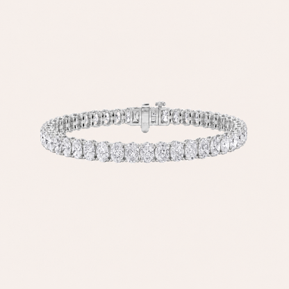 6CT Oval Cut Lab Grown Diamond Tennis Bracelet