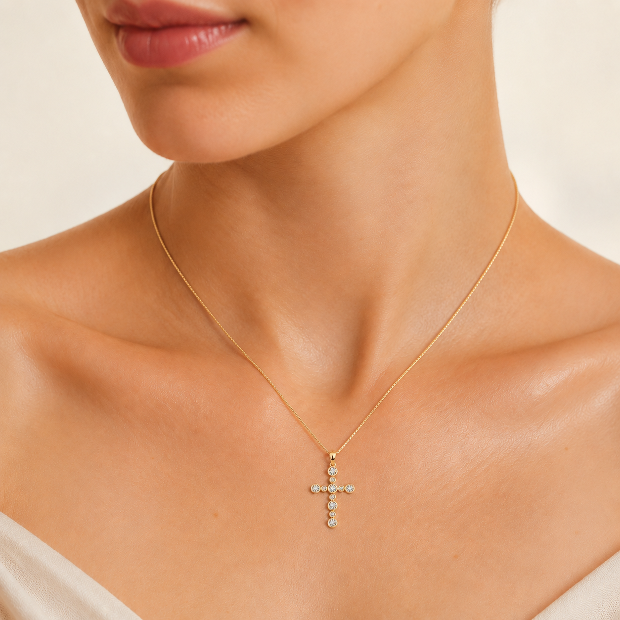1CT Round Lab Grown Dimaond Pendant Necklace