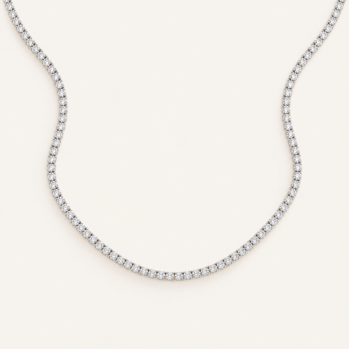 7.00CT Round Cut Lab Grown Diamond Necklace