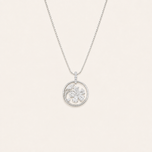 2CT Marquise Cut Lab Grown Diamond Pendant necklace