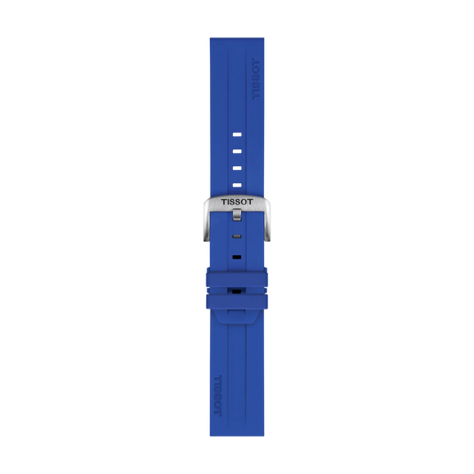 Tissot Official Blue Silicone Strap Lugs 22 mm 1