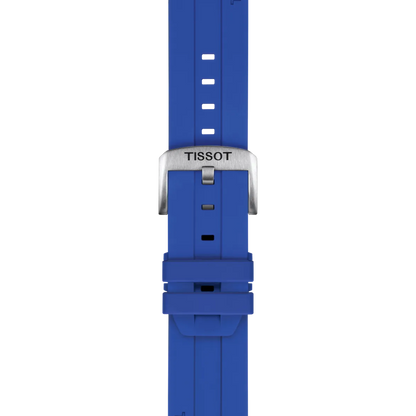 Tissot Official Blue Silicone Strap Lugs 22 mm 2