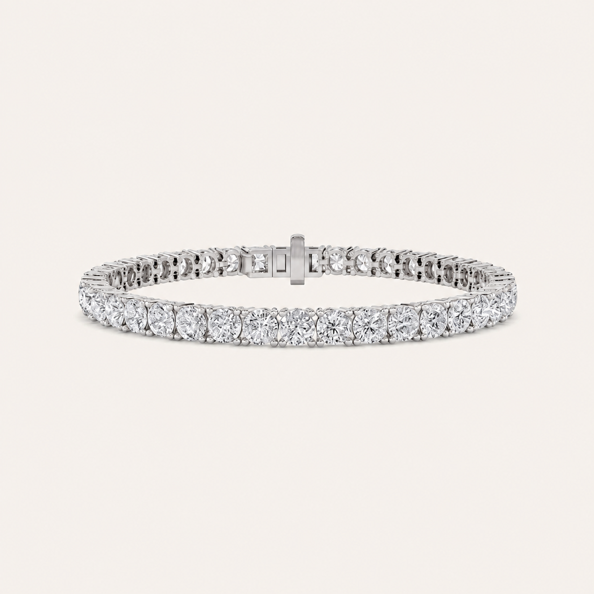 9CT Round Cut Lab Grown Diamond Tennis Bracelet