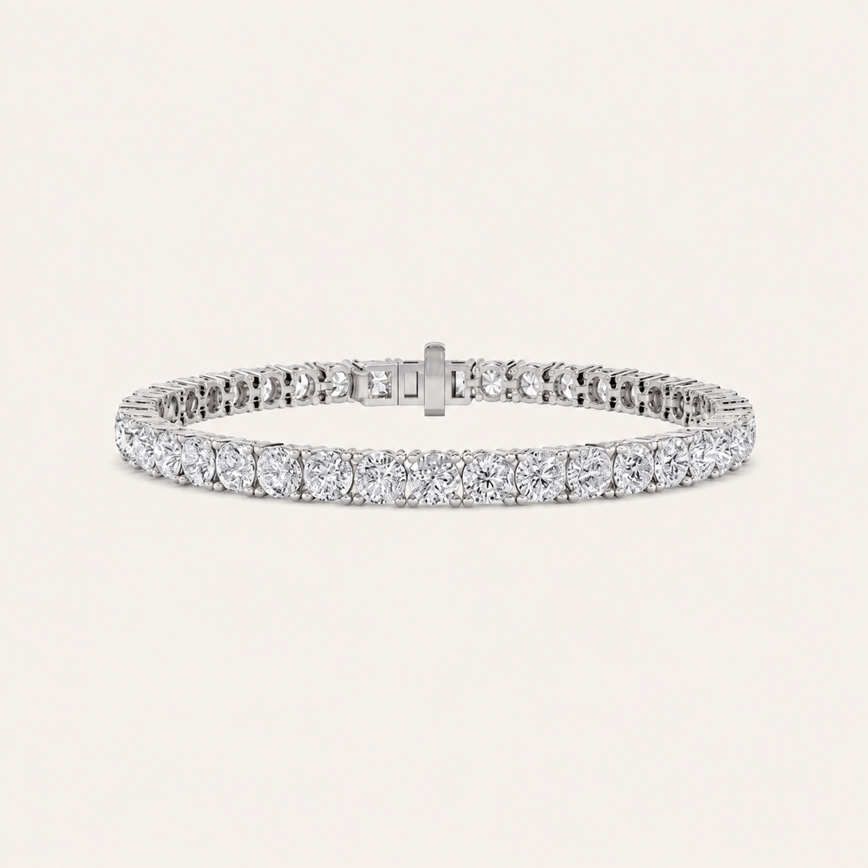 9CT Round Cut Lab Grown Diamond Tennis Bracelet
