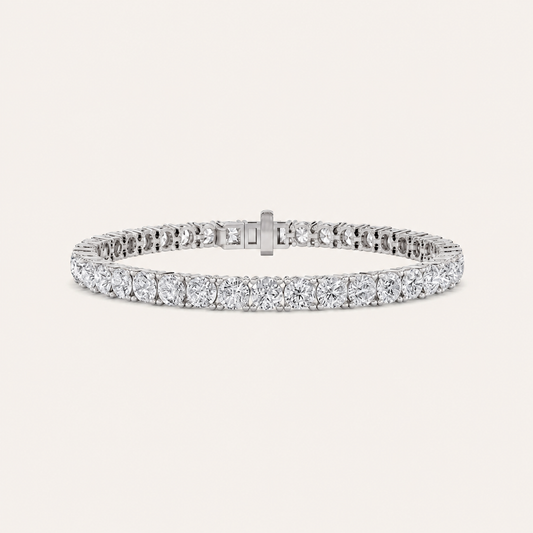 9CT Round Cut Lab Grown Diamond Tennis Bracelet