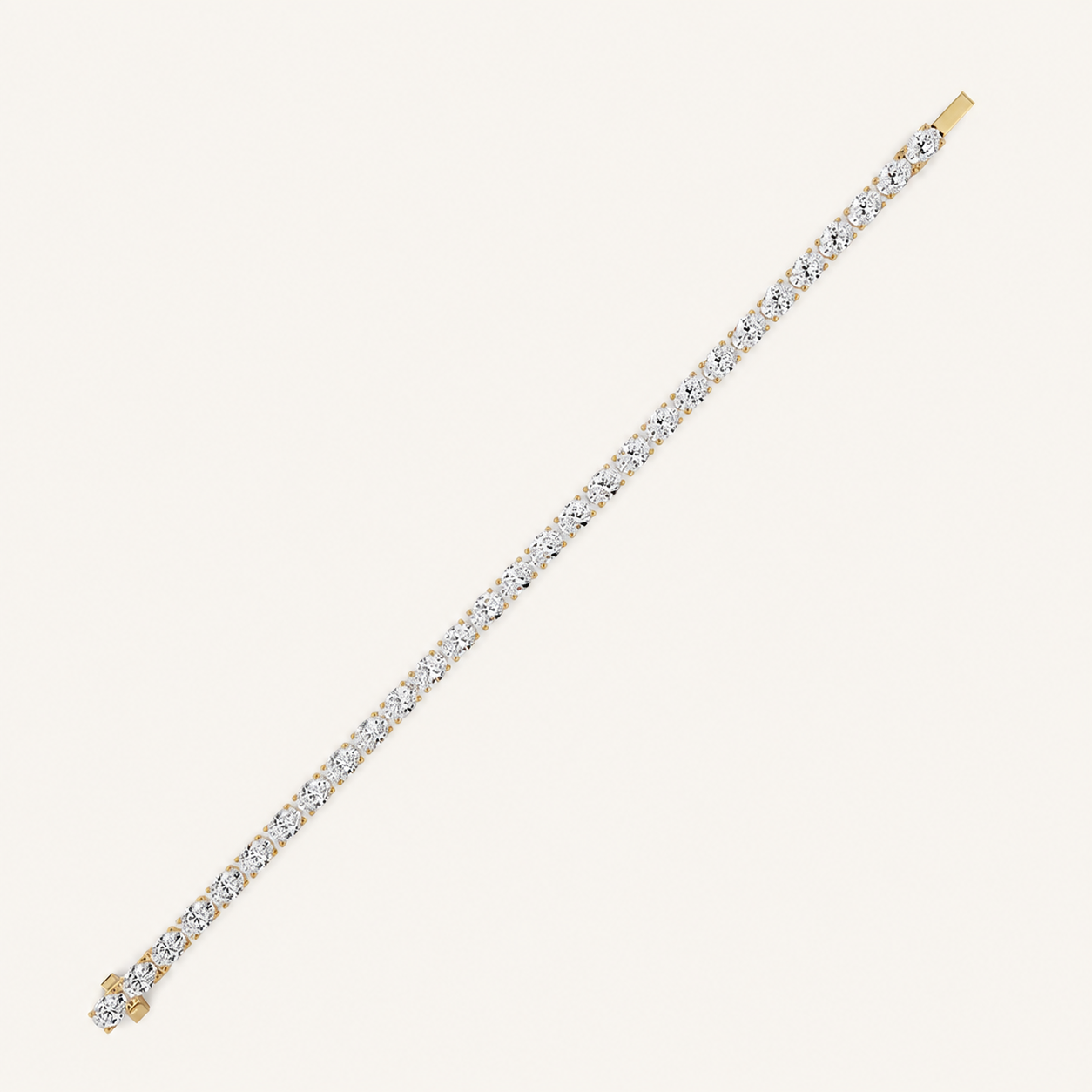 12CT Oval Cut Lab Grown Diamond East & West Tennis Bracelet