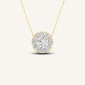 2.00CT Round Cut Lab Grown Diamond Pendant Necklace