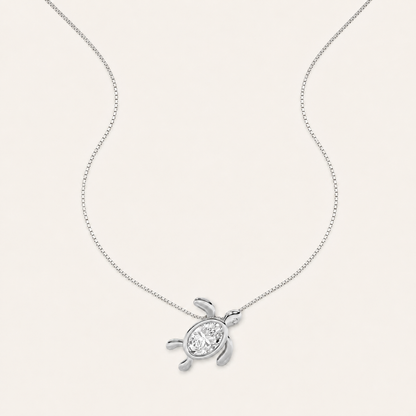 1.5CT Oval Cut Lab Grown Diamond Pendant Necklace
