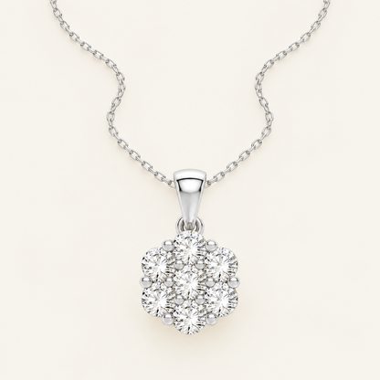 0.50CT Round Cut Lab Grown Diamond Pendant