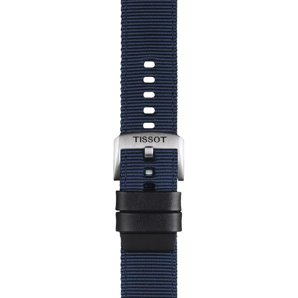 Tissot Official Blue Fabric Strap Lugs 22 mm 2