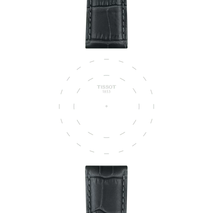 Tissot Official Grey Leather Strap Lugs 21 mm 3