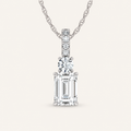 2.33CT Emerald Cut Lab Grown Diamond Pendant