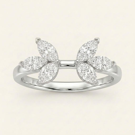 1CT Marquise Cut Lab Grown Diamond Wrap Ring