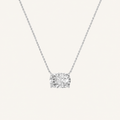 3 Ct Elongated Cushion Cut Lab Grown Diamond Pendant Necklace