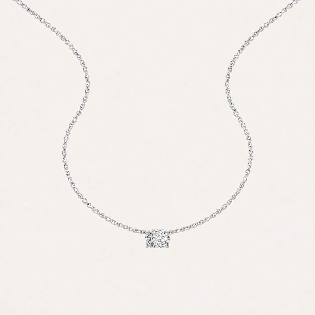 3 Ct Elongated Cushion Cut Lab Grown Diamond Pendant Necklace