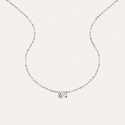 3 Ct Elongated Cushion Cut Lab Grown Diamond Pendant Necklace