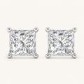 2.00 CT Princess Cut Lab Grown Diamond Earrings
