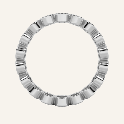 2.75CT Oval Cut Lab Grown Diamond Eternity Band Ring