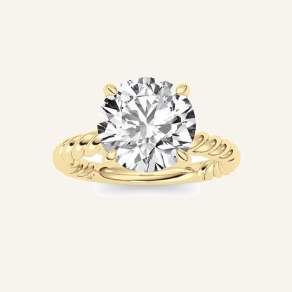 Round Cut Lab Grown Diamond Ring